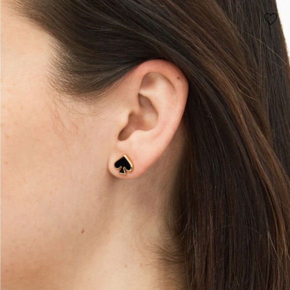 BNWT ♠️✨ Kate Spade Black Spade Earrings - Picture 7 of 7